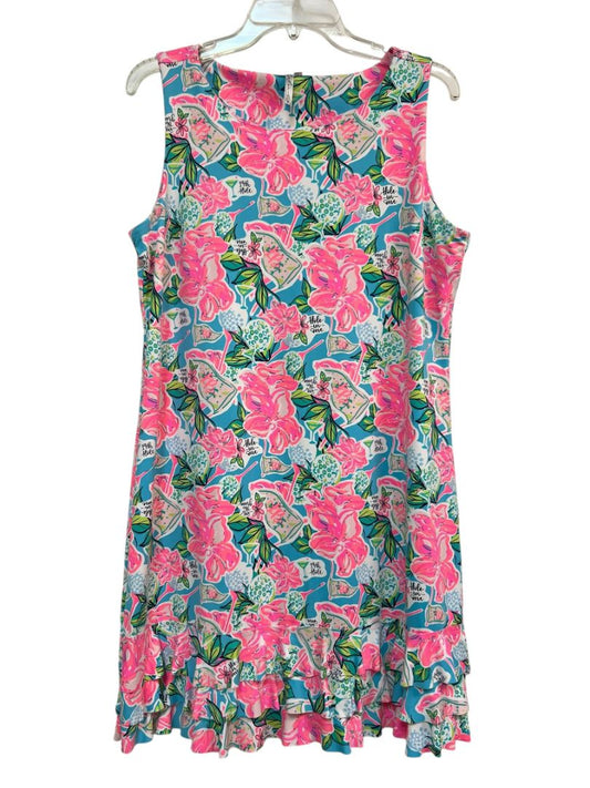 LuLu B Pink and Turquoise Golf Dress Size Large