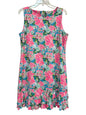 LuLu B Pink and Turquoise Golf Dress Size Large