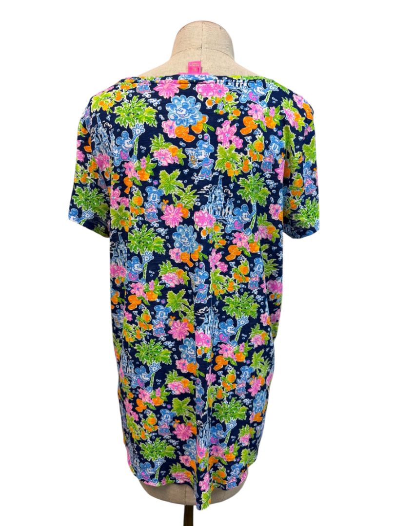 Lilly Pulitzer Disney Etta V-Neck Tee Size XL