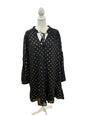 Crown & Ivy Black and Gold Polka Dot Dress Size 2X