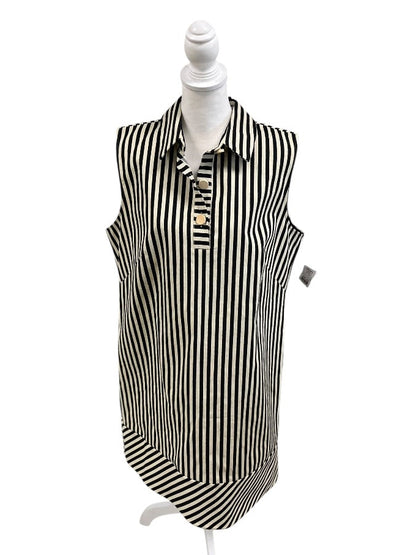 Black and White Striped Mini Dress by Pearl by Lela Rose