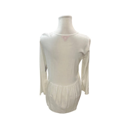 Lilly Pulitzer Lyndsea Tunic in Resort White with a Notched Neckline & Lace Detailing Size Small