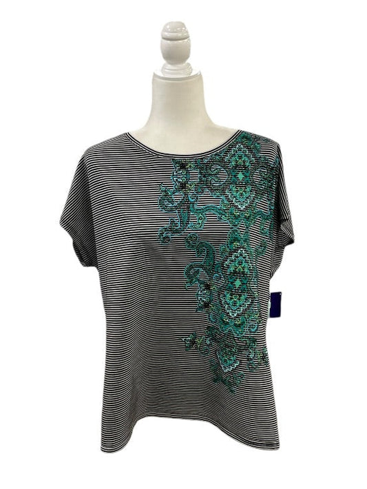 Chico's Tops Chico's 3 Black and White Stripe