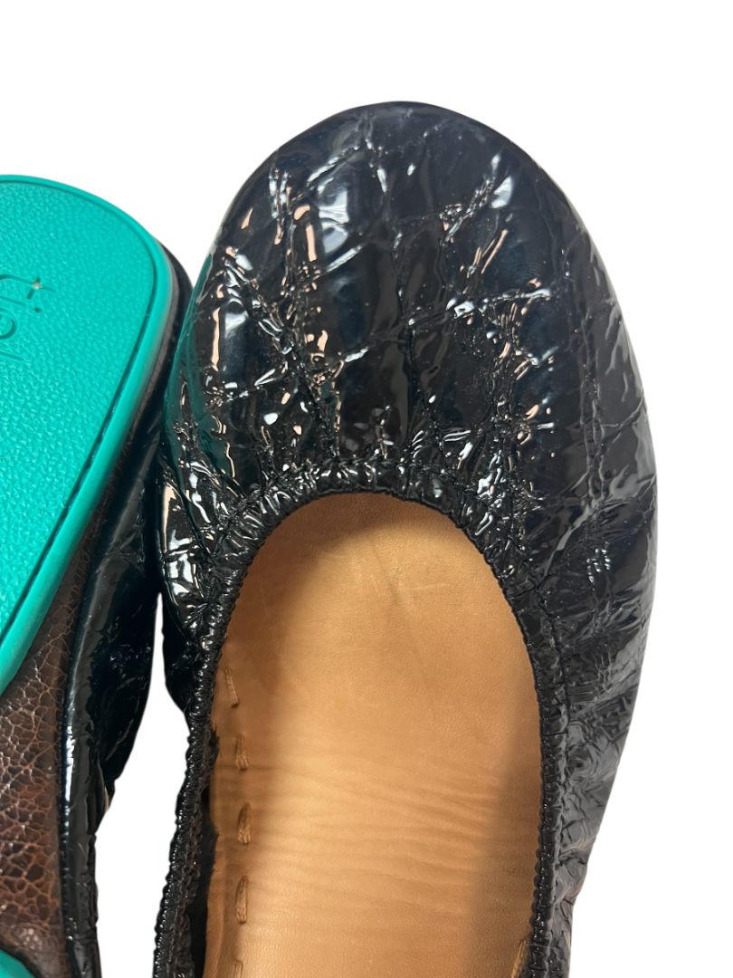 Tieks Obsidian Black Ballet Flats Size 9