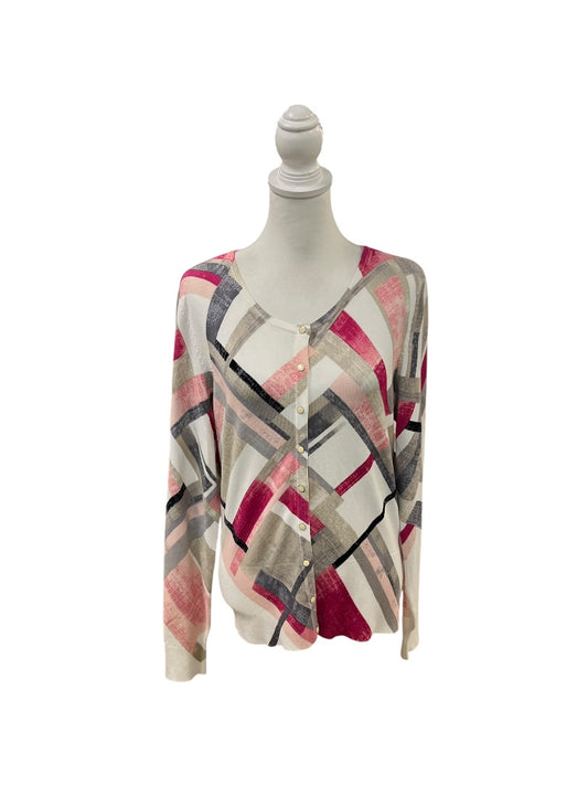 WHBM Cardigans Large Pink & White