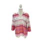 Tommy Bahama  Pink and White Stripe Top Size XL