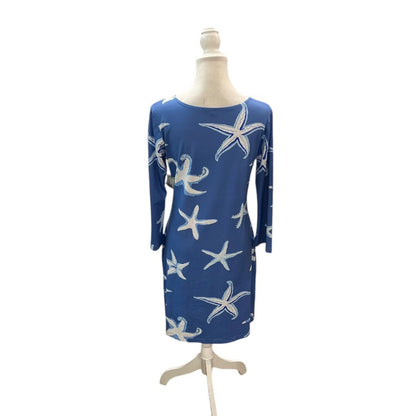 Melly M Casual Starfish V-Neck Long Sleeve Beach Dress Size Medium