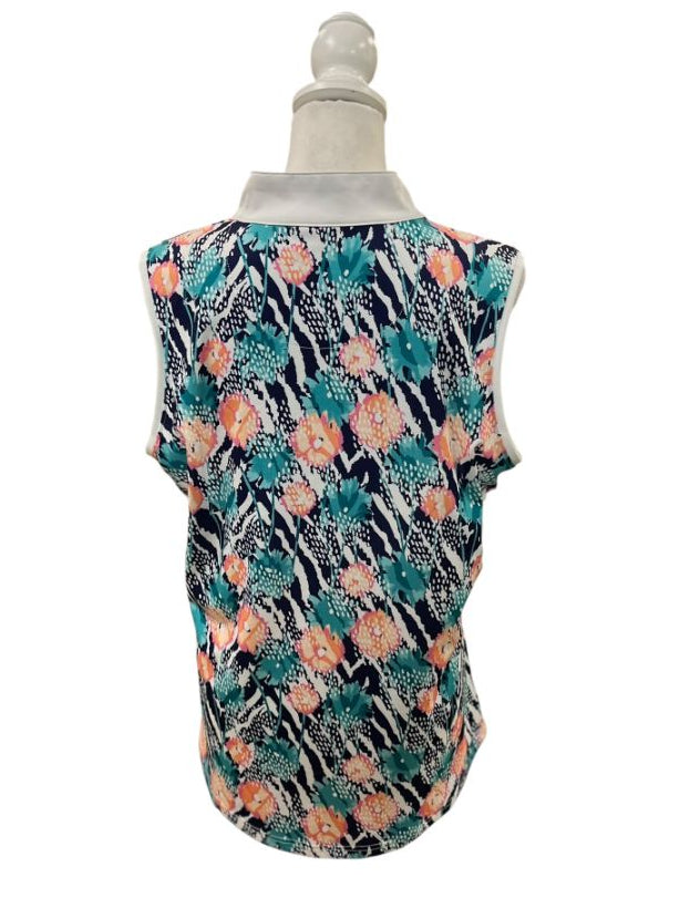 Activewear Sleeveless 1/4 Zip Top by Pebble Beach
