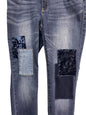 Chico's Platinum Pull On Patchwork Jeggings