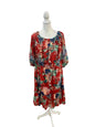 Ava & Viv Red Floral Dress Size 1X