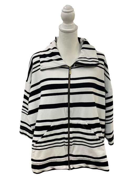 Black and White Stripe Jacket by Ruby Road
