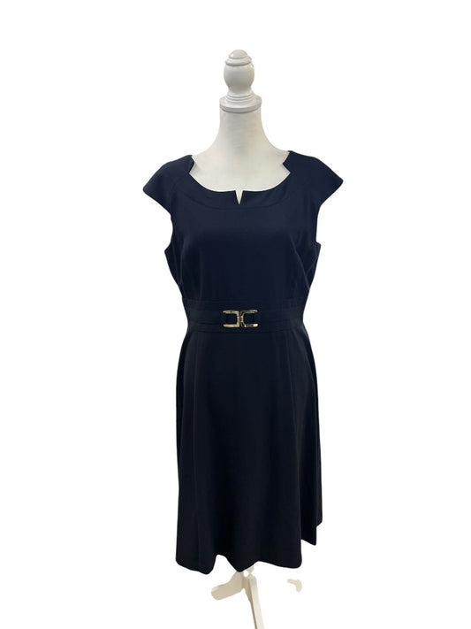 Tahari Classic Navy Blue Dress Size 12