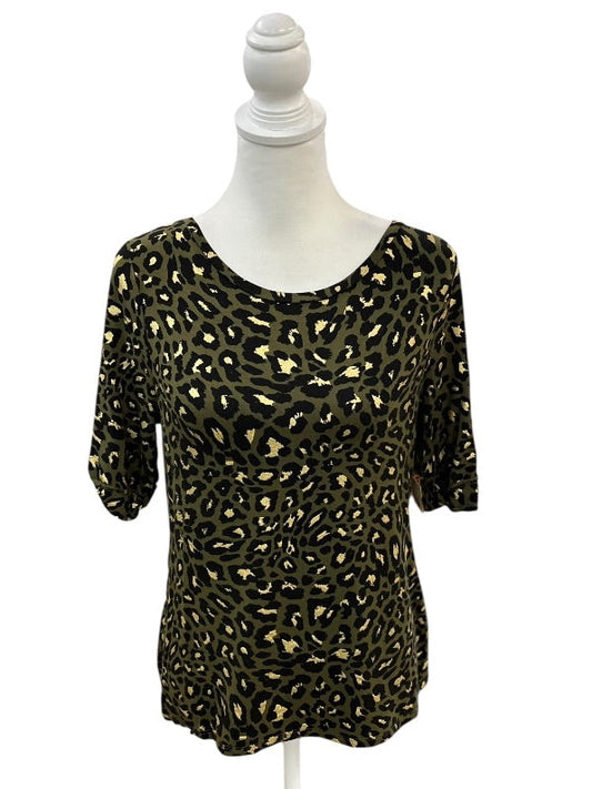 Green Animal Print Tee by Chico's