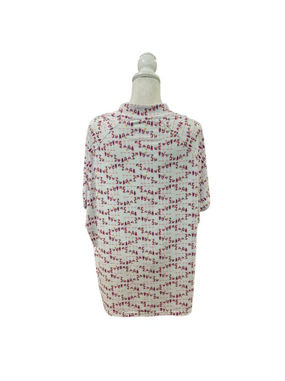 Pink and White Activewear Top by Coral Bay