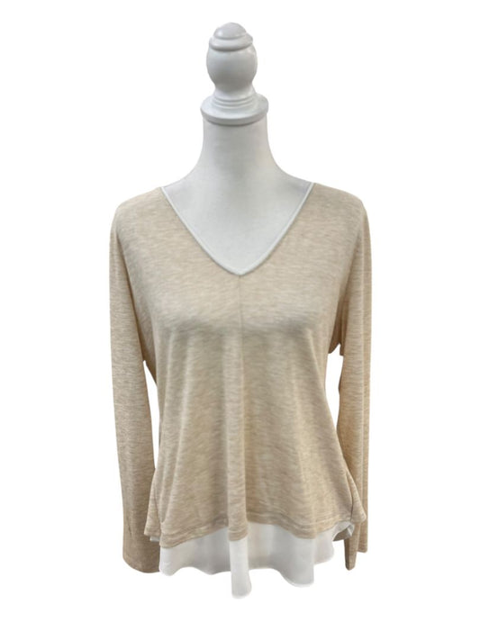Beige Fall Top by WHBM