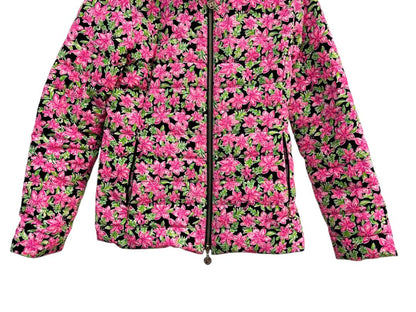Lilly Pulitzer Pink Floral Carrington Jacket Lil Lilly Size 0