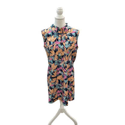 Reel Legends UVF50 Floral Short Sleeve Dress Size Large