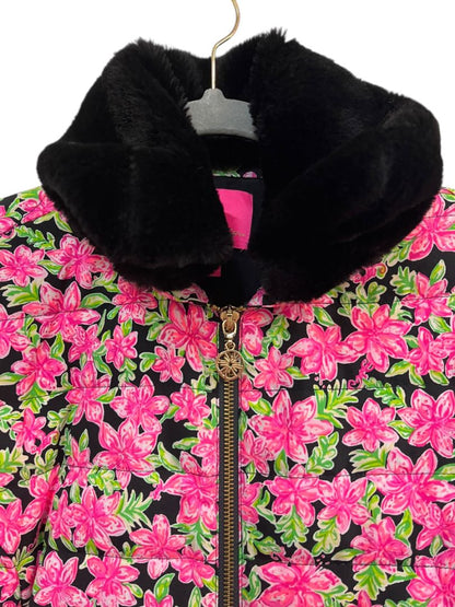Lilly Pulitzer Pink Floral Carrington Jacket Lil Lilly Size 0