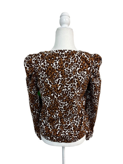 Lilly Pulitzer Jansen V-Neck Sweatshirt – “Chocolate My Favorite Spot” – Size Small