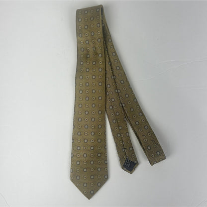 Jack Victor Exclusive Collection Gold Copper Thick Woven Silk Tie 2 3/4” x 62”