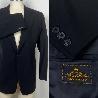 Brooks Brothers Navy Blue Blazer Sport Coat Jacket Men’s Sz 43R - 44R Brooksease
