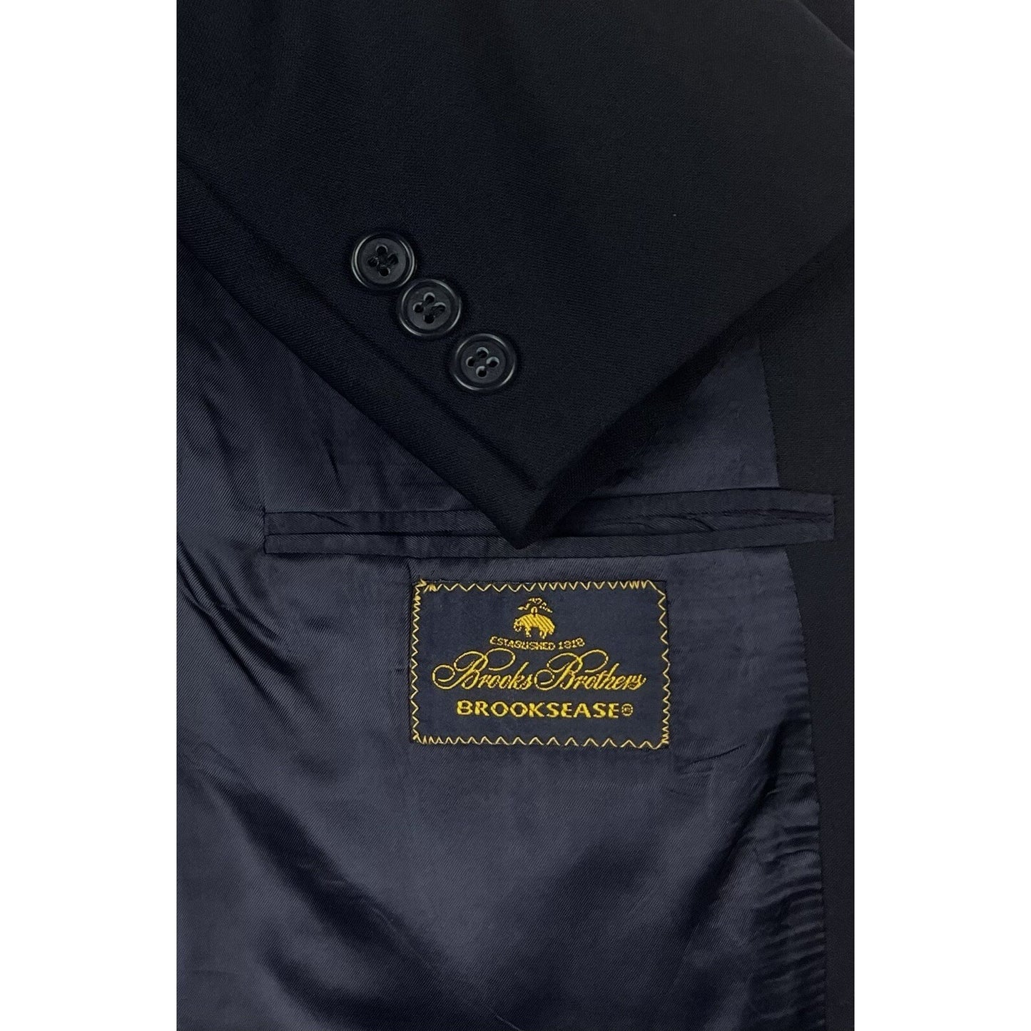 Brooks Brothers Navy Blue Blazer Sport Coat Jacket Men’s Sz 43R - 44R Brooksease