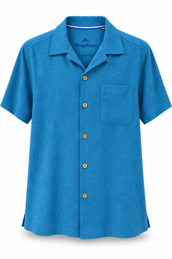 Tommy Bahama Turquoise Short Sleeve Button-Down Shirt – Size Small