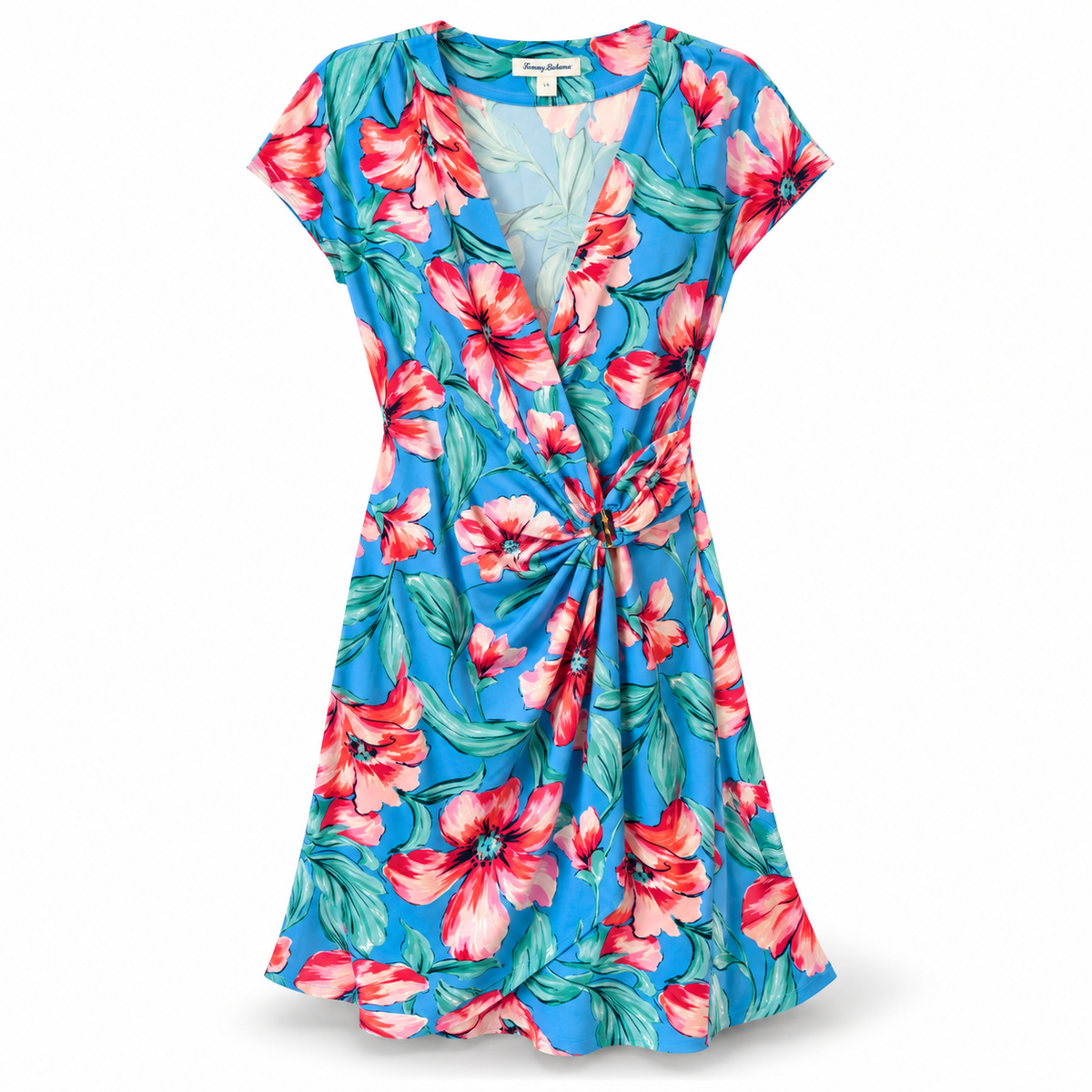 Tommy Bahama Tropical Floral Twist-Front Dress – Size Large – NWT