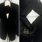 Jos. A. Bank Signature Collection Black Wool Custom Made Blazer Sport Coat 46L