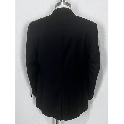 Jos. A. Bank Signature Collection Black Wool Custom Made Blazer Sport Coat 46L