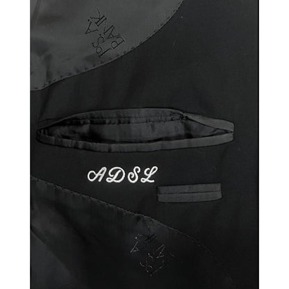 Jos. A. Bank Signature Collection Black Wool Custom Made Blazer Sport Coat 46L