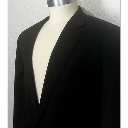 Jos. A. Bank Signature Collection Black Wool Custom Made Blazer Sport Coat 46L