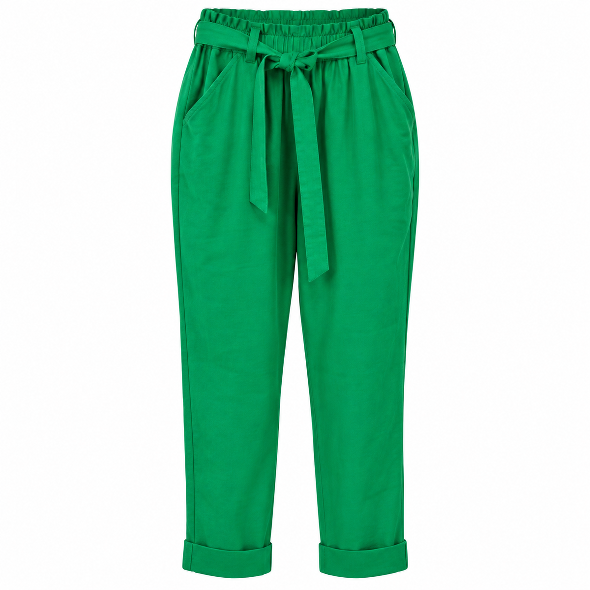 Morgan Taylor Emerald Green Belted Pants – Size Large
