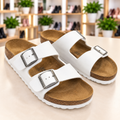 Birkenstock Women's White Two-Strap Sandals – Size 41 (US 10)