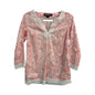 Vineyard Vines Pink Shell Sealife Lace Trim Tunic Size Small