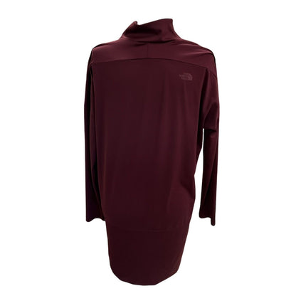 The North Face Womens Burgundy Long Sleeve Mock Neck Tunic Size Large