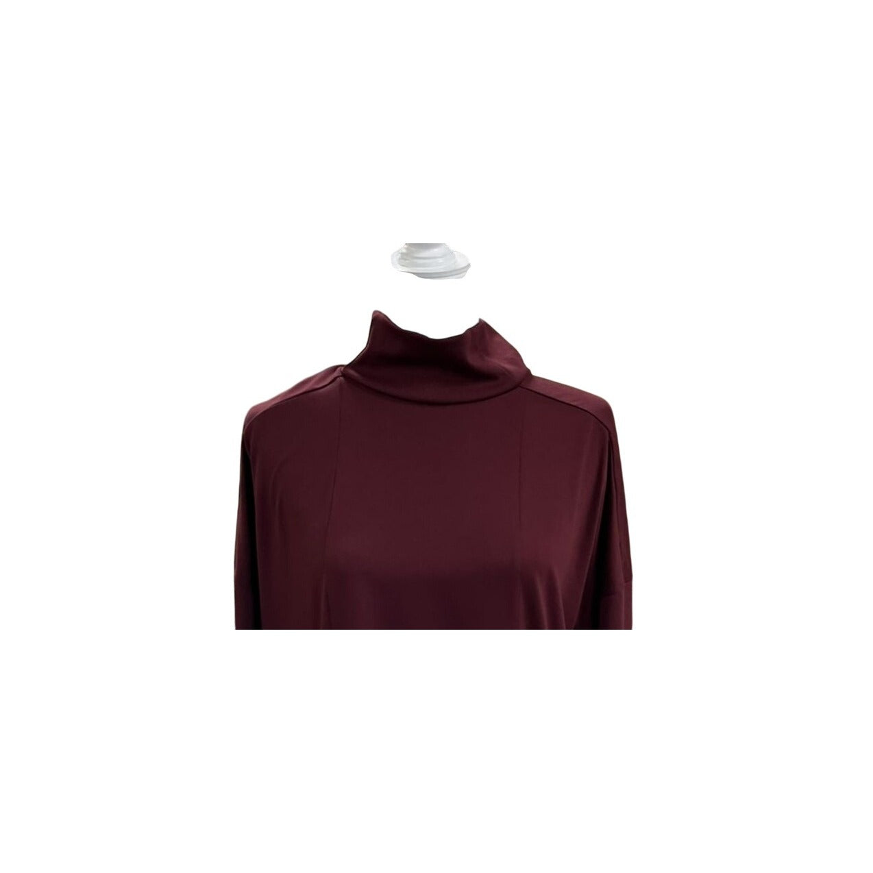 The North Face Womens Burgundy Long Sleeve Mock Neck Tunic Size Large