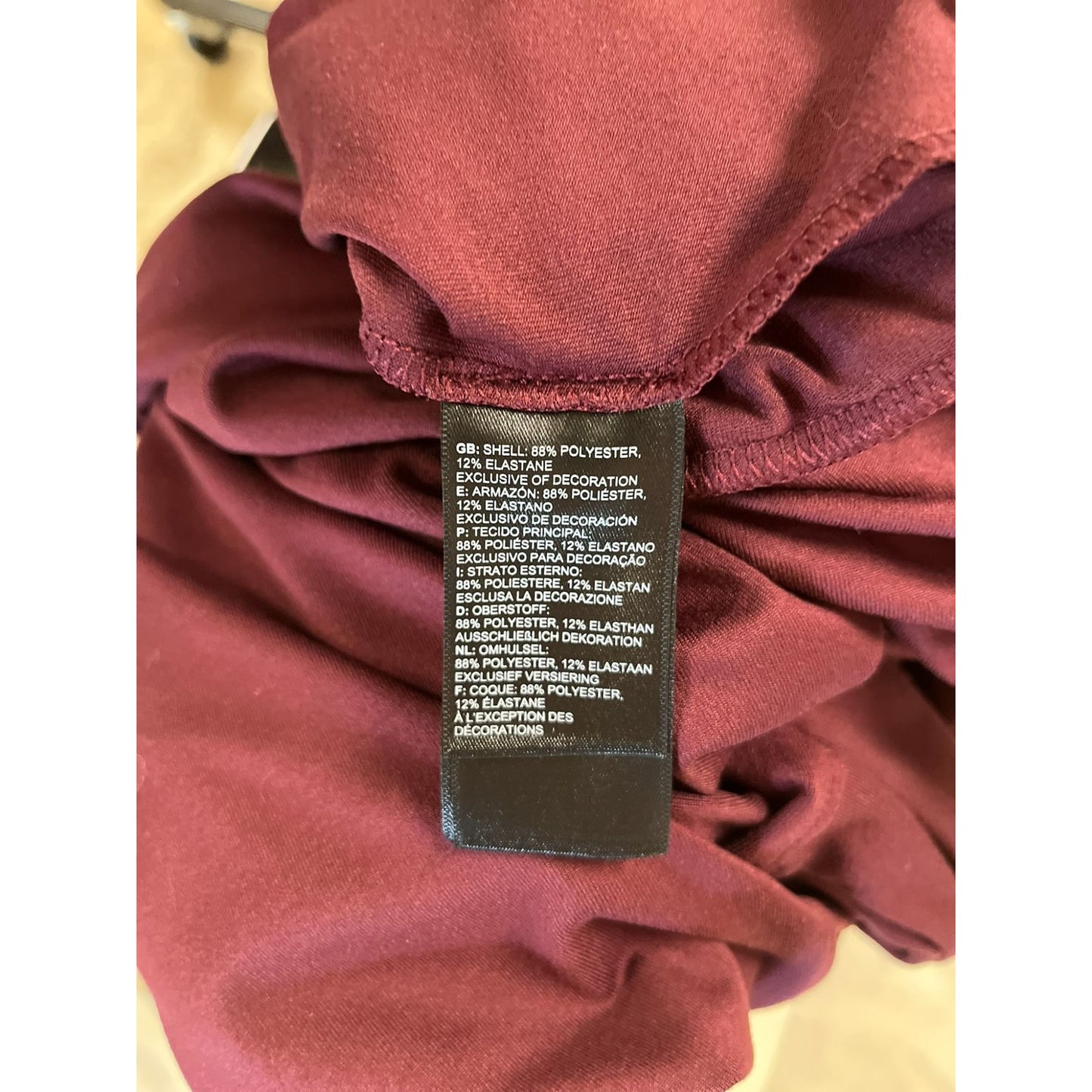 The North Face Womens Burgundy Long Sleeve Mock Neck Tunic Size Large