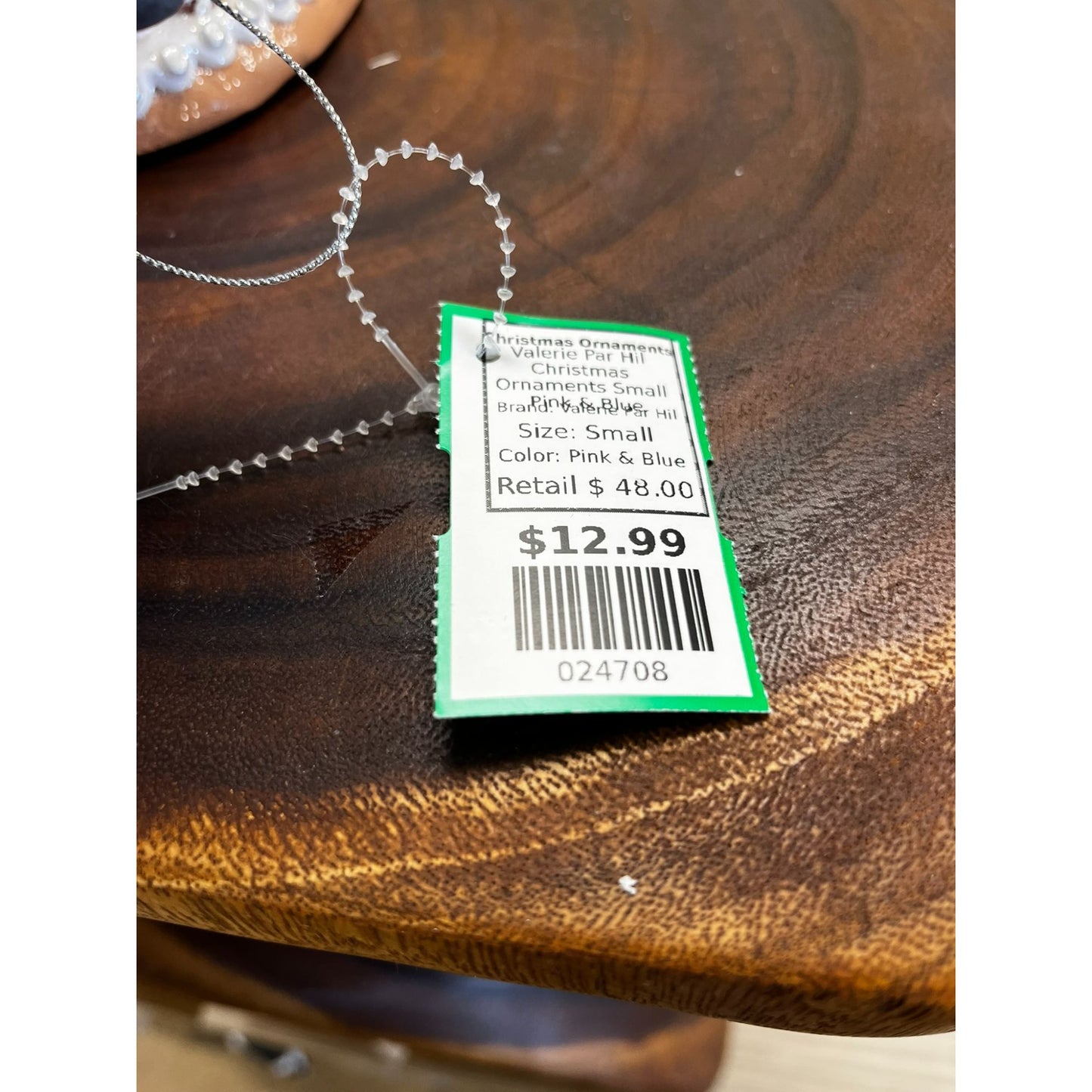 Christmas Ornaments Valerie Par Hill Small Pink & Blue Santa Truck