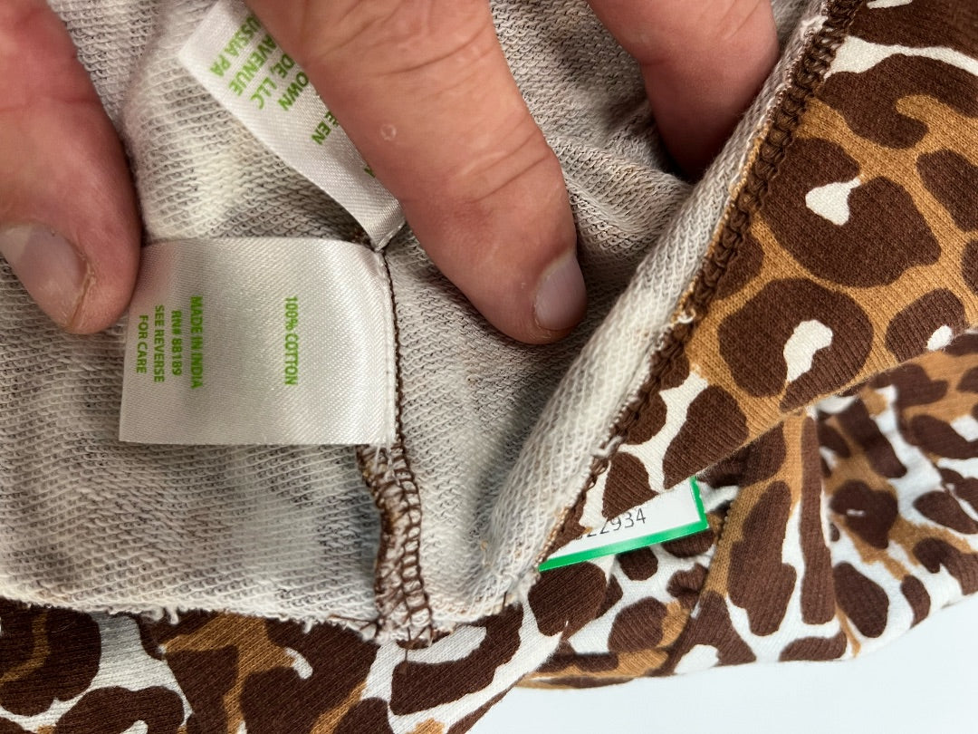 Lilly Pulitzer Jansen V-Neck Sweatshirt – “Chocolate My Favorite Spot” – Size Small