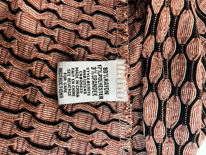 Habitat Geometric Red and Black Long Sleeve Top – Size XS