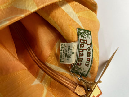 Tommy Bahama Yellow and Orange Leaf-Print Sleeveless Top – Size 6